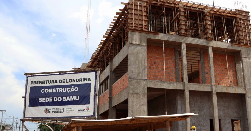 Samu Building LONDRINA - Obras da nova sede do SAMU avançam e serão concluídas ainda ...
